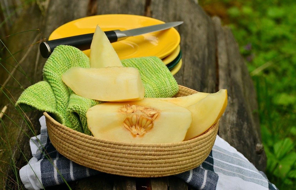 imagen del melón cantalupo como frutas de verano